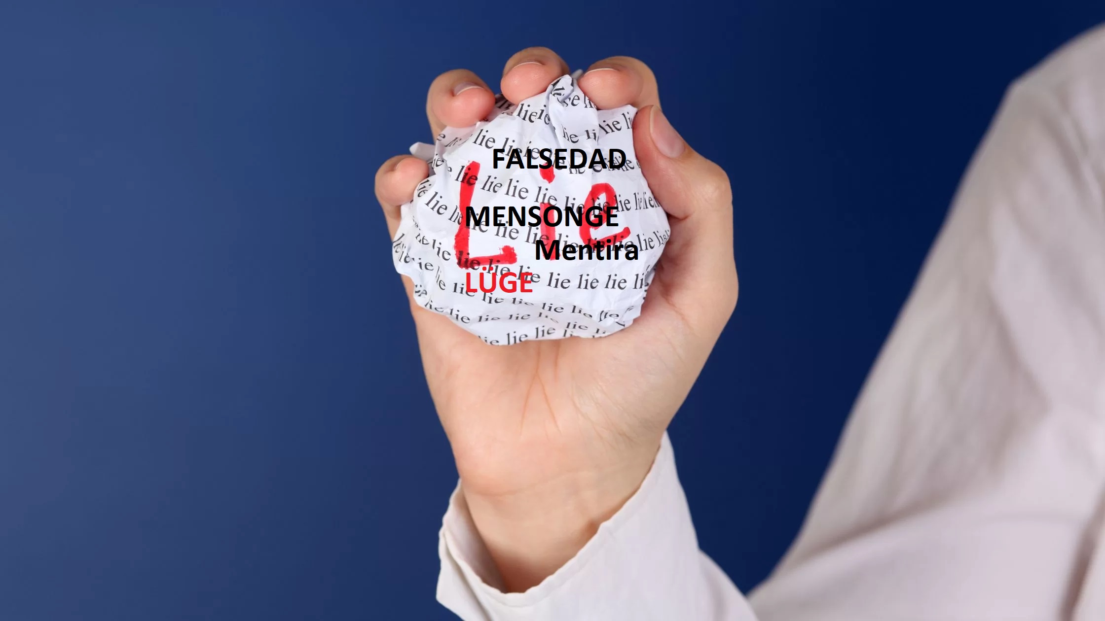 LA CULTURE DU MENSONGE